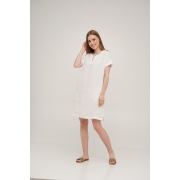 Сукня коротка Linen SoundSleep біла - Фото №14
