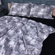 Постільна білизна 00-8 Black Flowers поплін MirSon - Фото №3