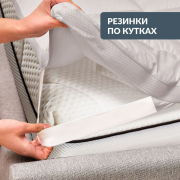 Наматрацник антиалергенний суперщільний Дабл Ideia з гумками по кутах - Фото №8