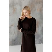 Сукня в'язана Ніколь максі Art Knit шоколадний - Фото №6