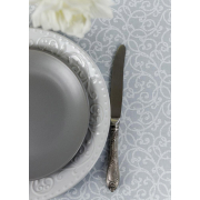 Скатертина кругла плямостійка Айс вензель Simfoni Прованс - Фото №4