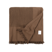 Покривало бавовняне Egi Lotus Home коричневий - Фото №4