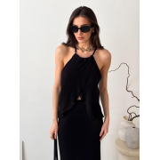 Спідниця максі Loren Art Knit чорна - Фото №4