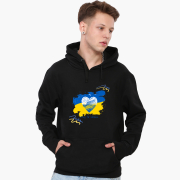 Худі чоловічий Peace For Ukraine MobiPrint 9225-3698 чорний - Фото №3