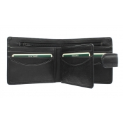 Чоловіче портмоне з натуральної шкіри Visconti HT-9 Sloan black - Фото №3