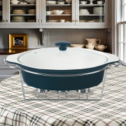 Марміт овальний 32.5см чорний Maestro MR11361-74 - Фото №3