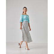 Блуза літня Wear me блакитна CB000003393 - Фото №4