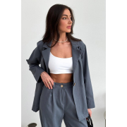 Піджак Юджина бавовна-льон Art Knit графіт - Фото №9