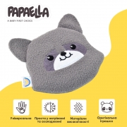 Подушка-грілка Обіймашка Єнот з насінням льону Papaella 8-33270 - Фото №3