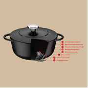 Каструля чавунна кругла Tramontina Trento 4.1л 20804/028 - Фото №5