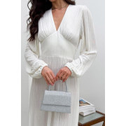 В'язане плаття міді Nataly Art Knit молочний - Фото №5