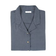 Пляжна сорочка Lino PJ Barine indigo індиго - Фото №3