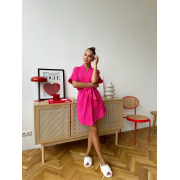 Жіночий халат-кімоно Hawaii M22 муслін Cosy малиновий - Фото №4