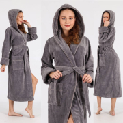 Халат жіночий Nusa 6890 grey сірий - Фото №4