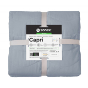 Покривало декоративне двостороннє Capri Sonex сірий-білий - Фото №11