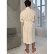 Халат махровий унісекс Kimono Levita SoundSleep білий 400г Туреччина - Фото №10