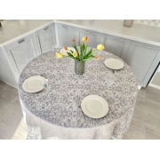 Скатертина кругла лляна SKL43 LiMaSo - Фото №3