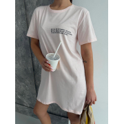 Футболка-туніка Be Happy ST1 Cosy ніжно-рожева - Фото №7