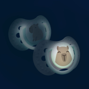 Пустушка силіконова динамічна 0-6 міс 2 шт CapiChill Lovi 22/932boy блакитна - Фото №15