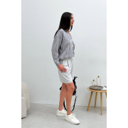 Кардиган в'язаний жіночий Grace Art Knit сірий - Фото №4