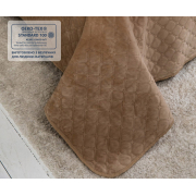 Покривало Ромб круглий Velour ТЕП золотий беж - Фото №4