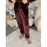 Жіноча тепла піжама Теплик VEL051 джемпер і штани Cosy шоколад - Фото №6