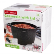 Каструля з кришкою Kamille 6.2л 4427 - Фото №6