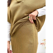 Спідниця в'язана Jolie Art Knit кемел - Фото №6