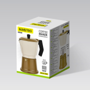 Кавоварка гейзерна 150мл Maestro MR1657-3-beige - Фото №6