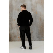 Светр чоловічий в'язаний на блискавці Art Knit чорний - Фото №6