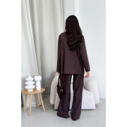 Штани Юджина бавовна-льон Art Knit шоколад - Фото №8