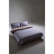 Покривало з наволочками бавовняне Bardoc SoundSleep двостороннє графіт+сірий - Фото №9