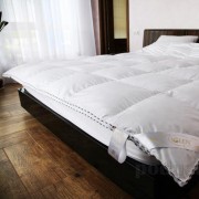 Ковдра пухова в батистовими тику Iglen 100% білий пух - Фото №4