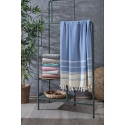 Рушник для сауни та пляжу Bergama Arya аква - Фото №3