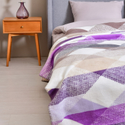 Плед-покривало Kassandra ліла-беж Ideia - Фото №9