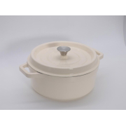 Чавунна каструля 28,5 см 5.6л Tierra кремова 830065 NOIS - Фото №3