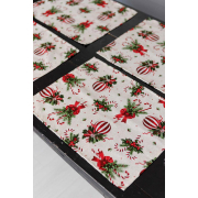 Серветка новорічна Stripe Balls Прованс - Фото №4