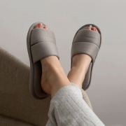 Тапочки домашні жіночі трикотажні Twins сірі - Фото №11