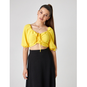 Блуза літня Wear me жовта CB000003463 - Фото №6