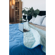 Покривало декоративне двостороннє Tahiti синій-блакитний Sonex - Фото №8