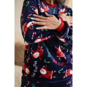 Жіноча тепла піжама Santa VEL061 джемпер і штани Cosy синя - Фото №5