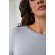 Лонгслів жіночий базовий 23131 German Volf сірий - Фото №6