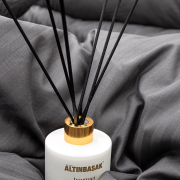 Постільна білизна Altinbasak Poplin Infinity Shadows поплін темно-сірий простирадло на гумці - Фото №9