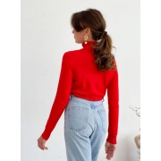 Гольф-джемпер морковно-красный Art Knit - Фото №5