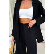 Штани Юджина бавовна-льон Art Knit чорні - Фото №5