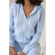 Костюм жіночий капітоній German Volf блакитний меланж - Фото №5