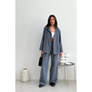 Піджак Юджина бавовна-льон Art Knit графіт - Фото №6