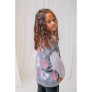 Жилетка для девочки Ромб Прованс серая - Фото №3