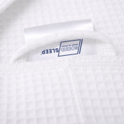 Халат вафельний кімоно Wariet SoundSleep білий короткий - Фото №5