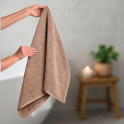 Рушник махровий Ideia 600 бежевий - Фото №3